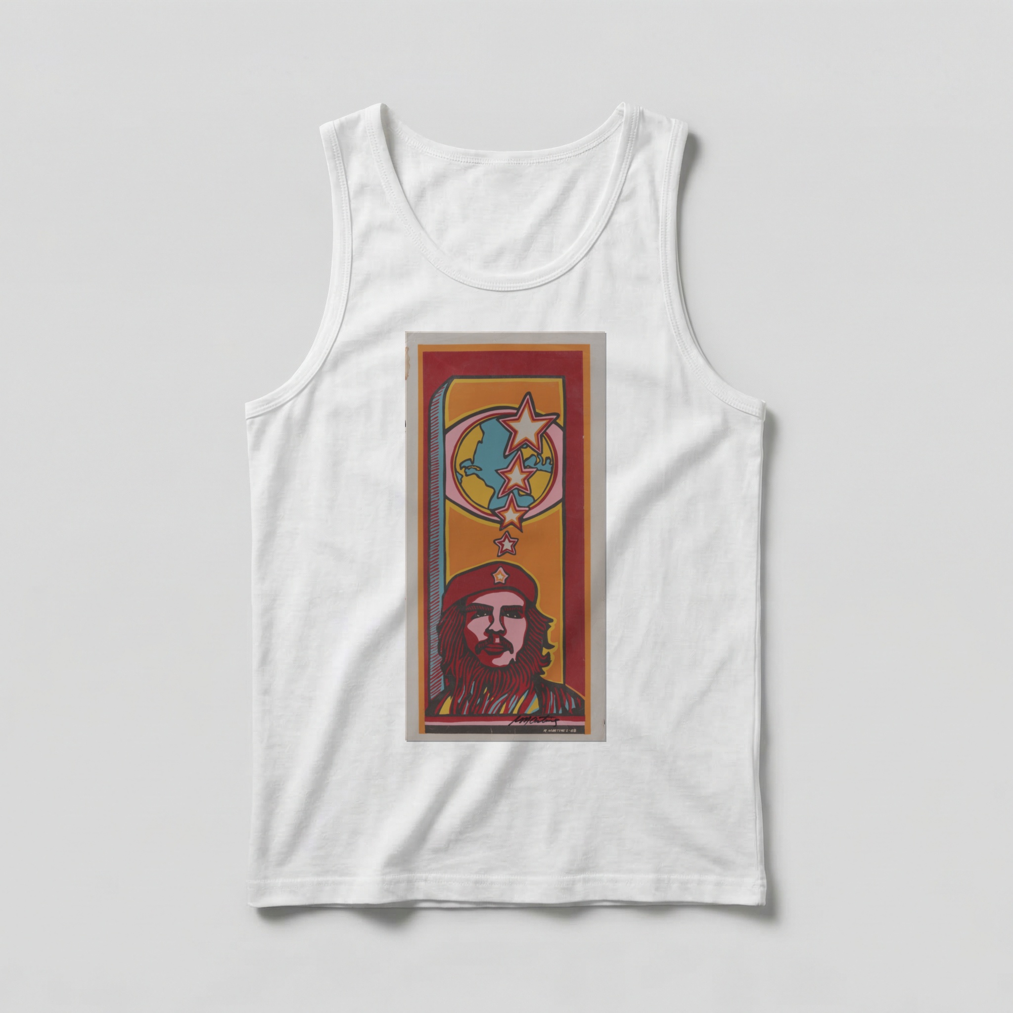 Camiseta_regata_branco_que_isso_camarada_-_Che_Guevara_pop_art | Che Guevara pop art