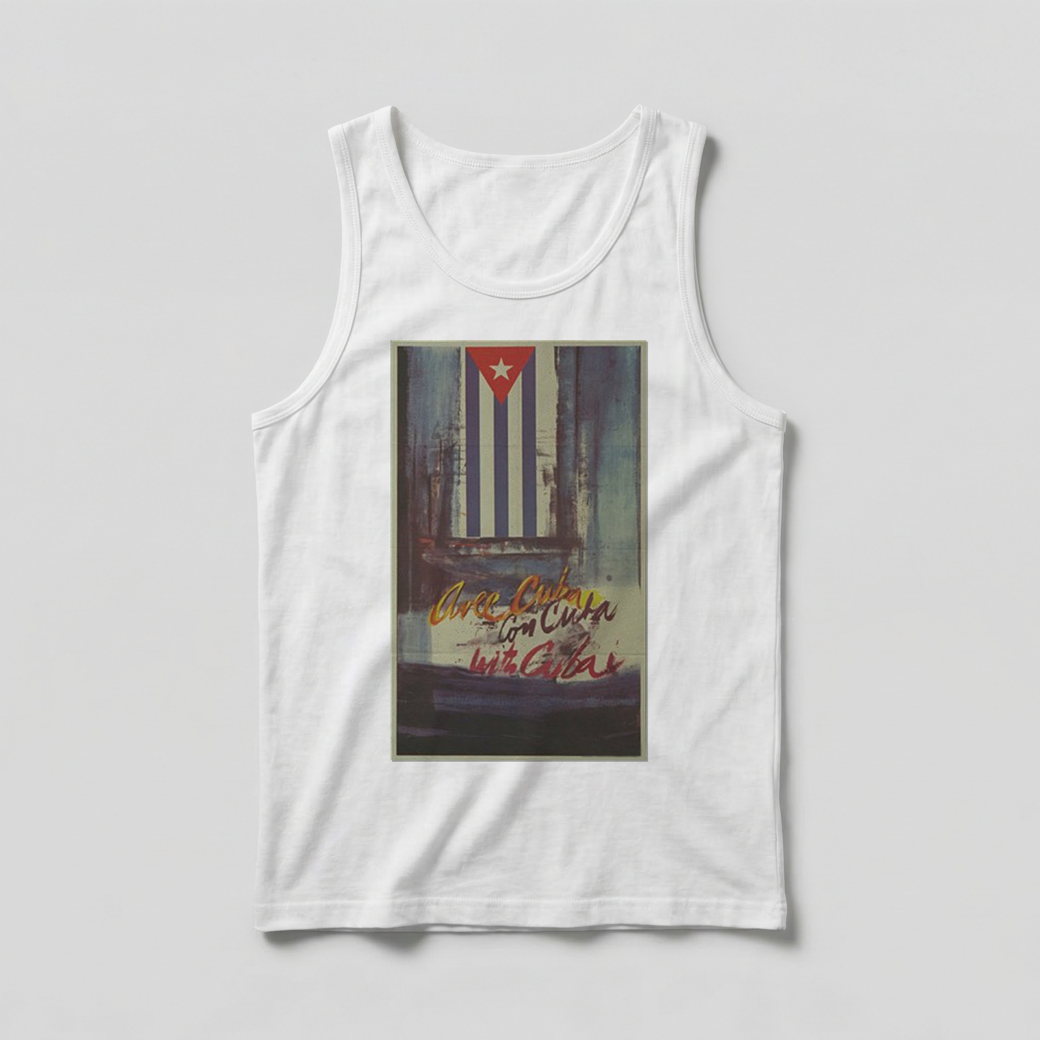 Camiseta_regata_branco_que_isso_camarada_-_Com_Cuba_-_Raol_Martinez | Com Cuba - Raúl Martínez