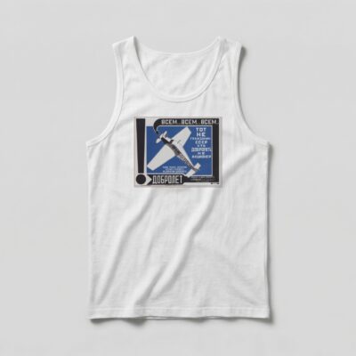 Camiseta_regata_branco_que_isso_camarada_-_Dobrolet_aviacao_sovietica_-_Rodchenko_1923 | Dobrolet aviação soviética - Rodchenko 1923