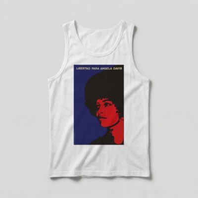 Camiseta_regata_branco_que_isso_camarada_-_Liberdade_para_Angela_Davis | Liberdade para Angela Davis