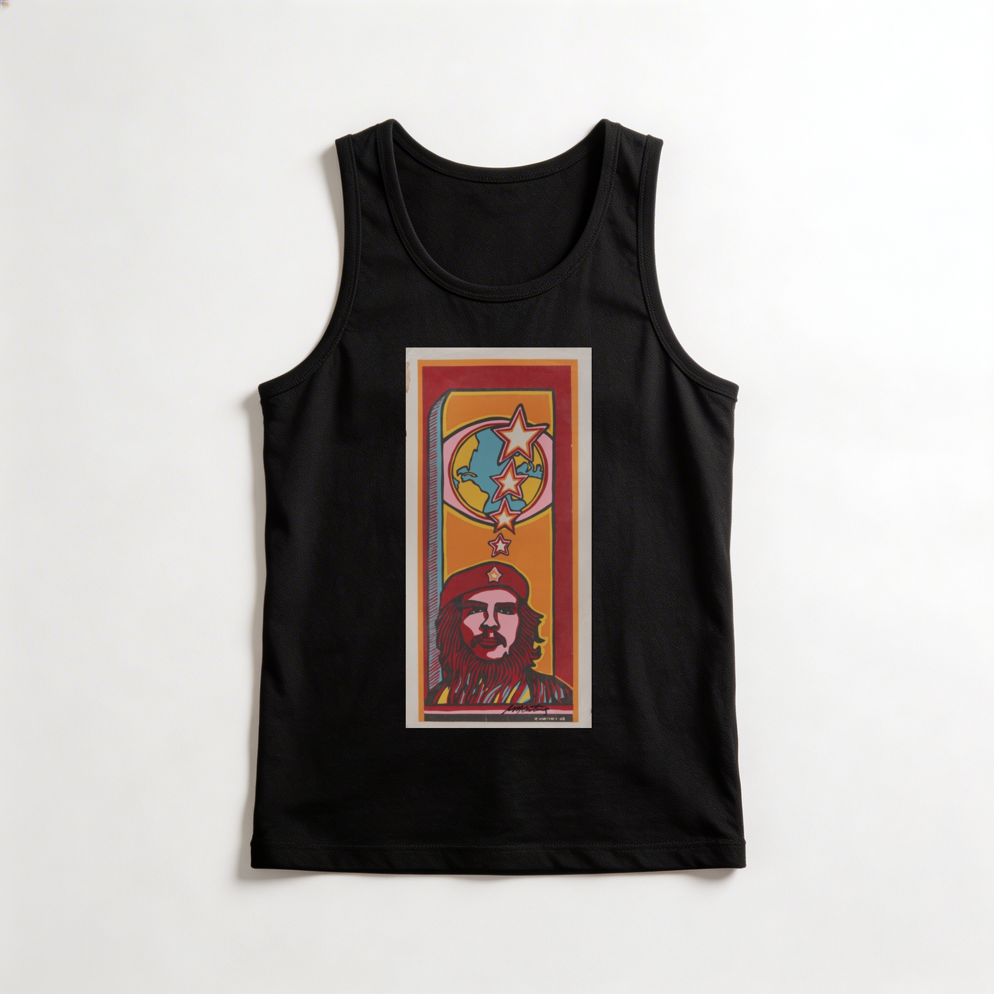 Camiseta_regata_preto_que_isso_camarada_-_Che_Guevara_pop_art | Che Guevara pop art