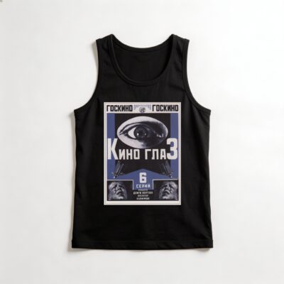Camiseta_regata_preto_que_isso_camarada_-_Cine-Olho_Kino_Glaz_-_Rodchenko_e_Vertov_1924 | Cine-Olho Kino Glaz - Rodchenko e Vertov 1924