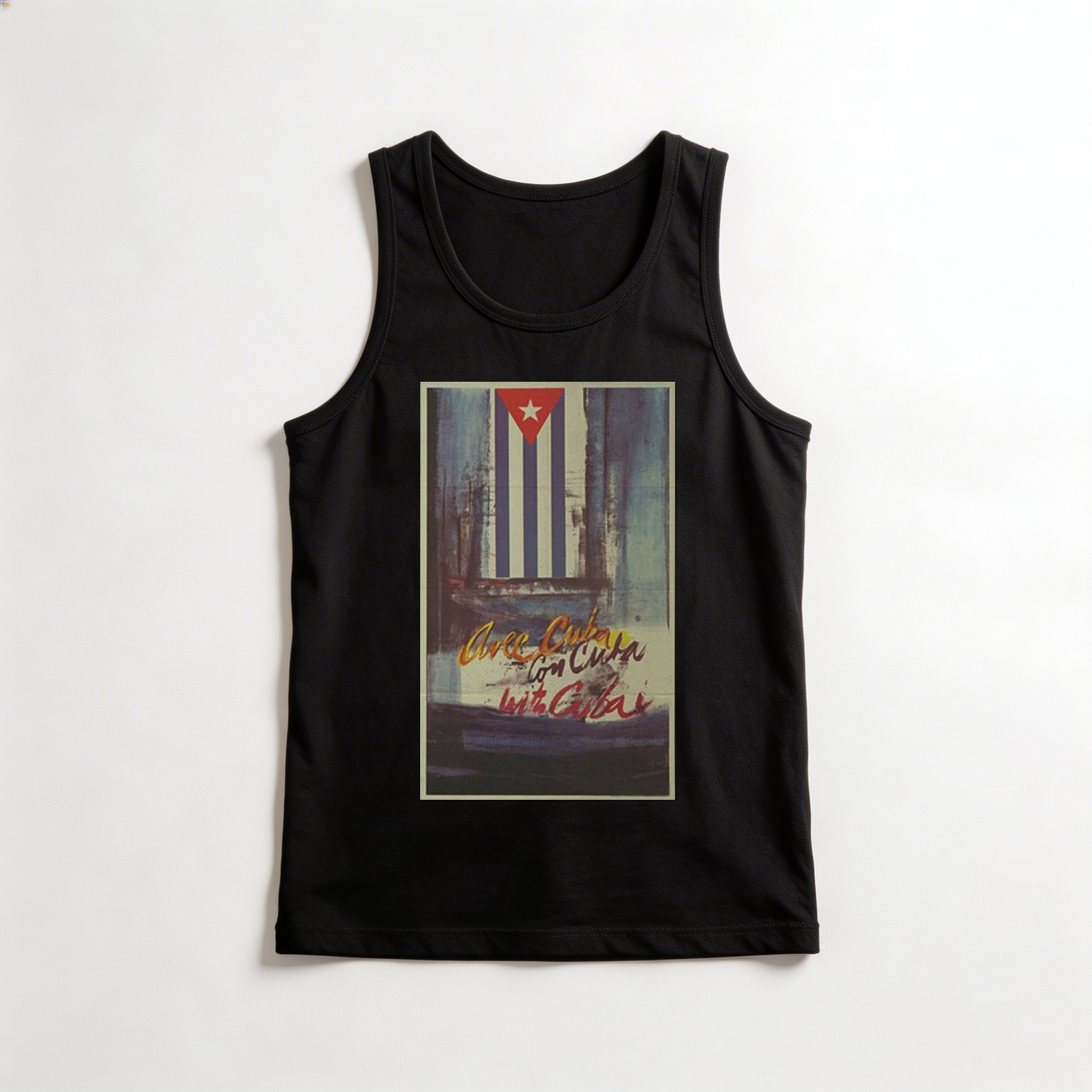 Camiseta_regata_preto_que_isso_camarada_-_Com_Cuba_-_Raol_Martinez | Com Cuba - Raúl Martínez