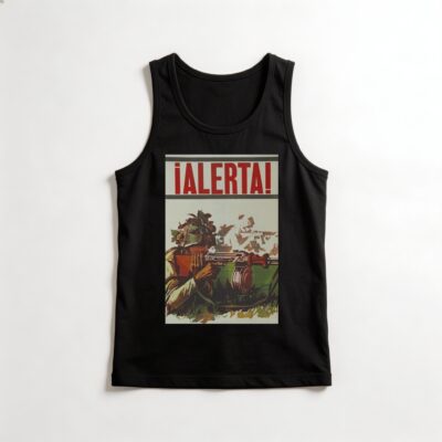 Camiseta_regata_preto_que_isso_camarada_-_Esteja_alerta | Esteja alerta