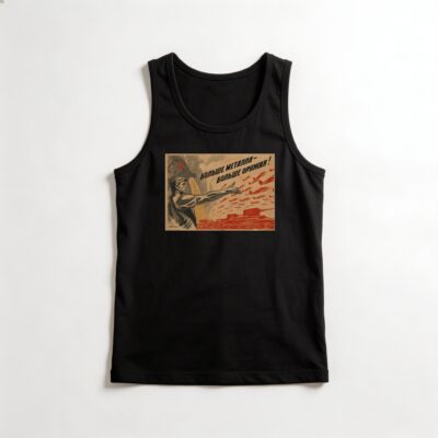 Camiseta_regata_preto_que_isso_camarada_-_Mais_metal_mais_armas | Mais metal, mais armas