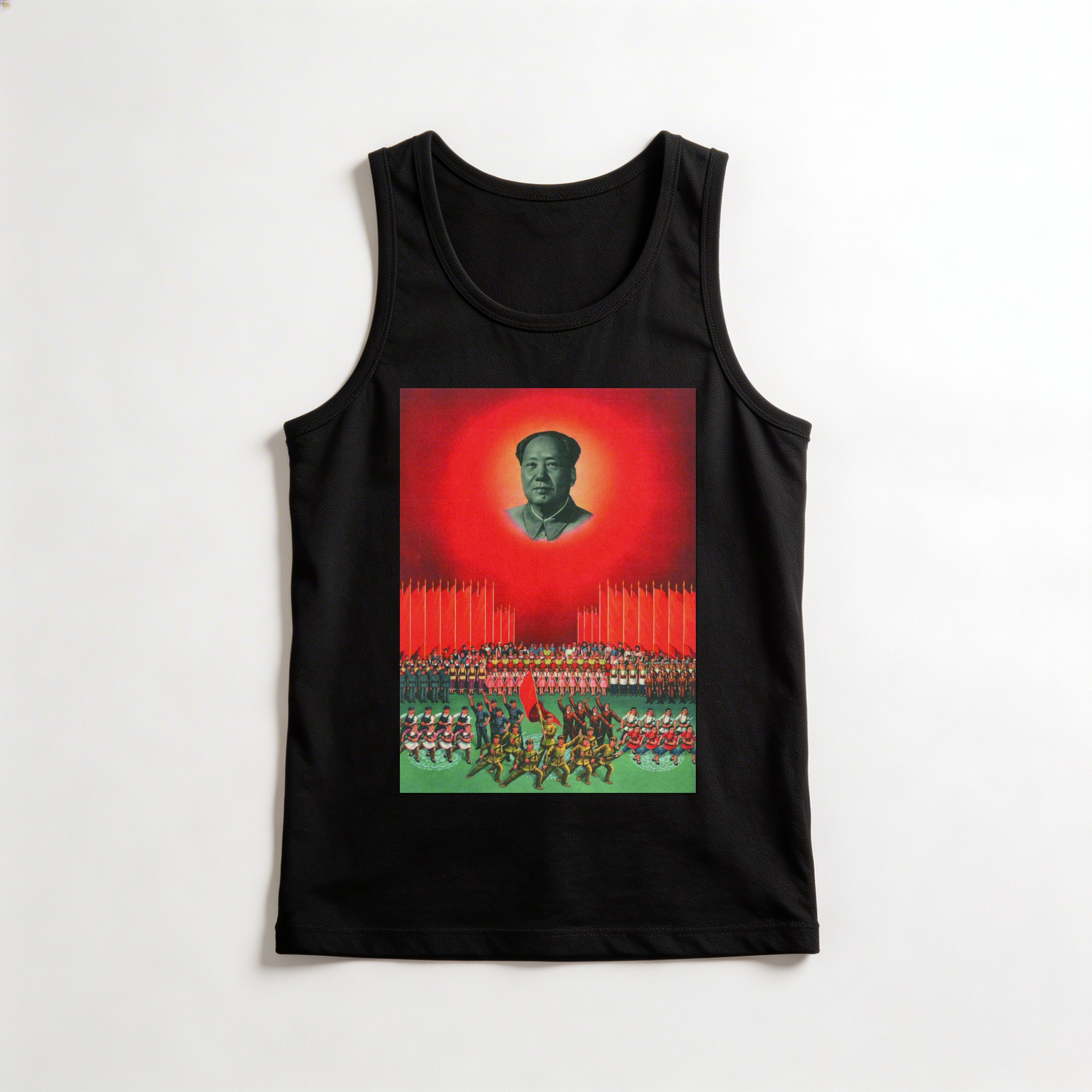 Camiseta_regata_preto_que_isso_camarada_-_O_Oriente_e_vermelho | O Oriente é vermelho