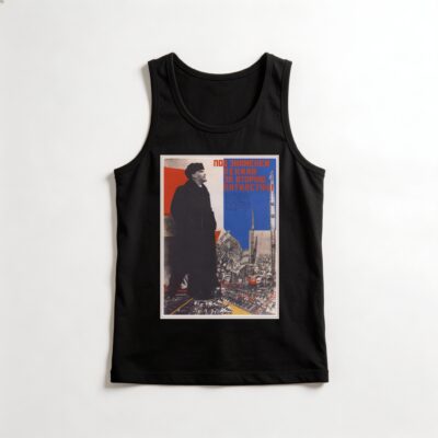 Camiseta_regata_preto_que_isso_camarada_-_Sob_a_bandeira_de_Lenin_rumo_ao_Segundo_Plano_Quinquenal | Sob a bandeira de Lênin rumo ao Segundo Plano Quinquenal