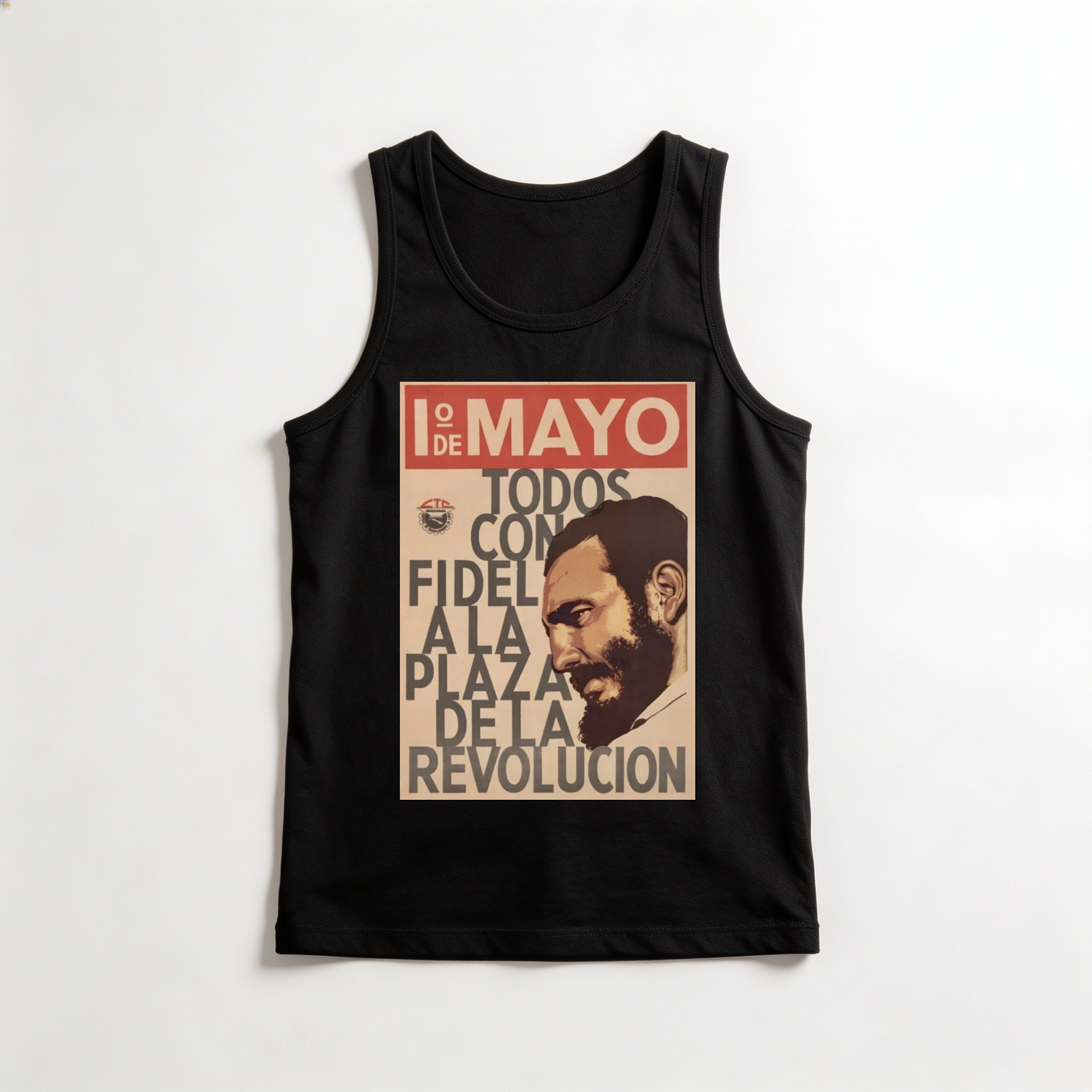 Camiseta_regata_preto_que_isso_camarada_-_Todos_com_Fidel_na_Praca_da_Revolucao | Todos com Fidel na Praça da Revolução