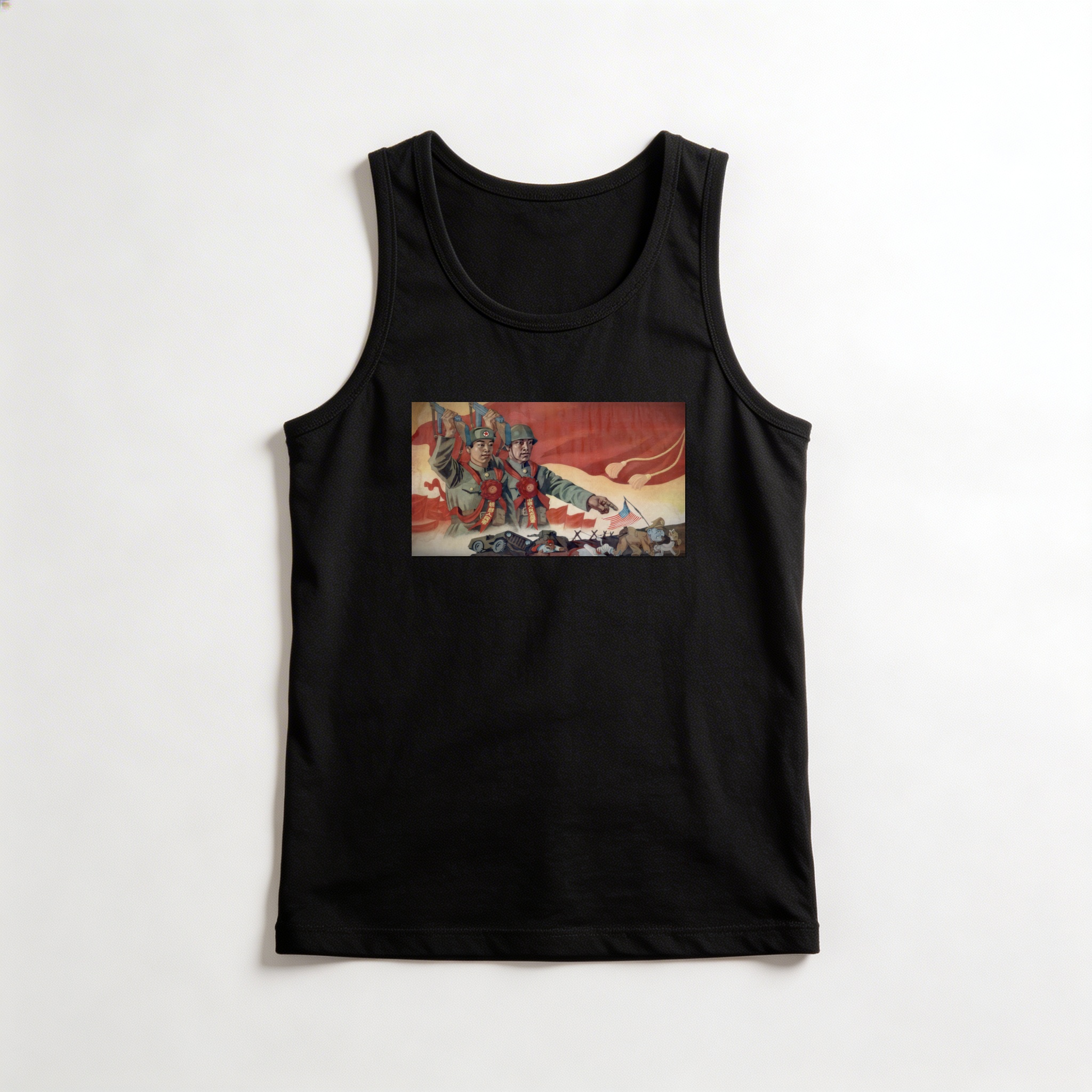 Camiseta_regata_preto_que_isso_camarada_-_Viva_a_vitoria_do_exercito_popular_coreano | Viva a vitória do exército popular coreano