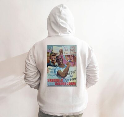 Moletom_branco_que_isso_camarada_-_Apoie_o_povo_americano_contra_a_agressao_no_Vietna | Apoie o povo americano contra a agressão no Vietnã