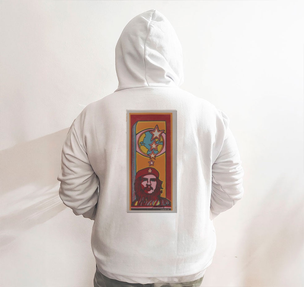 Moletom_branco_que_isso_camarada_-_Che_Guevara_pop_art | Che Guevara pop art