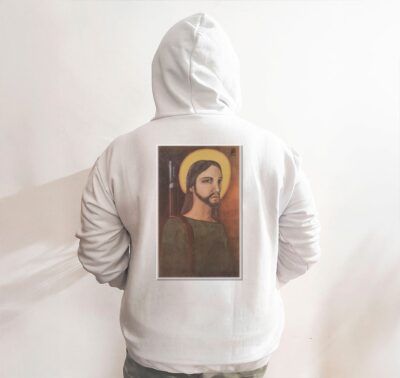 Moletom_branco_que_isso_camarada_-_Cristo_guerrilheiro_-_Alfredo_Rostgaard_1969 | Cristo guerrilheiro - Alfredo Rostgaard 1969