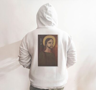 Moletom_branco_que_isso_camarada_-_Cristo_revolucionario | Cristo revolucionário