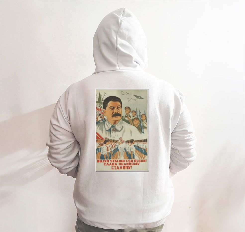 Moletom_branco_que_isso_camarada_-_Gloria_ao_grande_Stalin | Glória ao grande Stalin