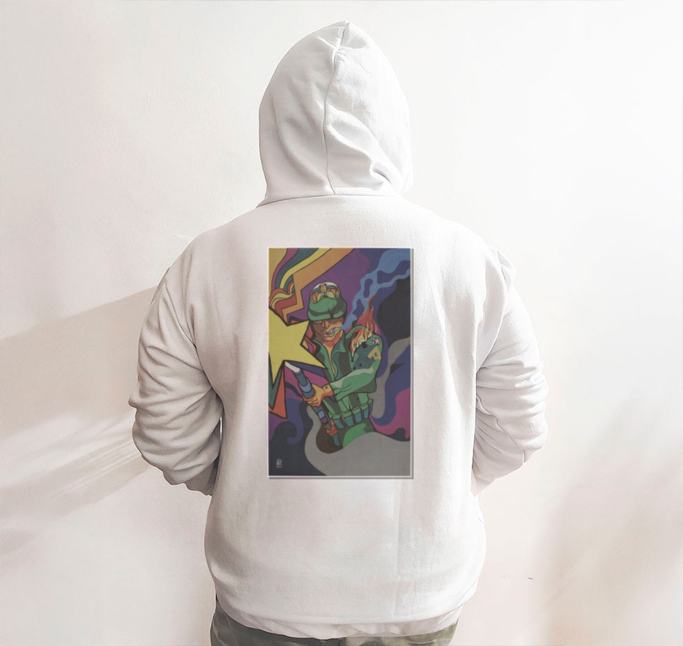 Moletom_branco_que_isso_camarada_-_Guerrilheiro_com_coquetel_Molotov | Guerrilheiro com coquetel Molotov