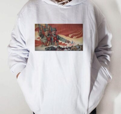 Moletom_branco_que_isso_camarada_-_Viva_a_vitoria_do_exercito_popular_coreano | Viva a vitória do exército popular coreano