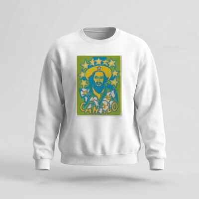Moletom_careca_branco_que_isso_camarada_-_Camilo_Cienfuegos_pop_art | Camilo Cienfuegos pop art