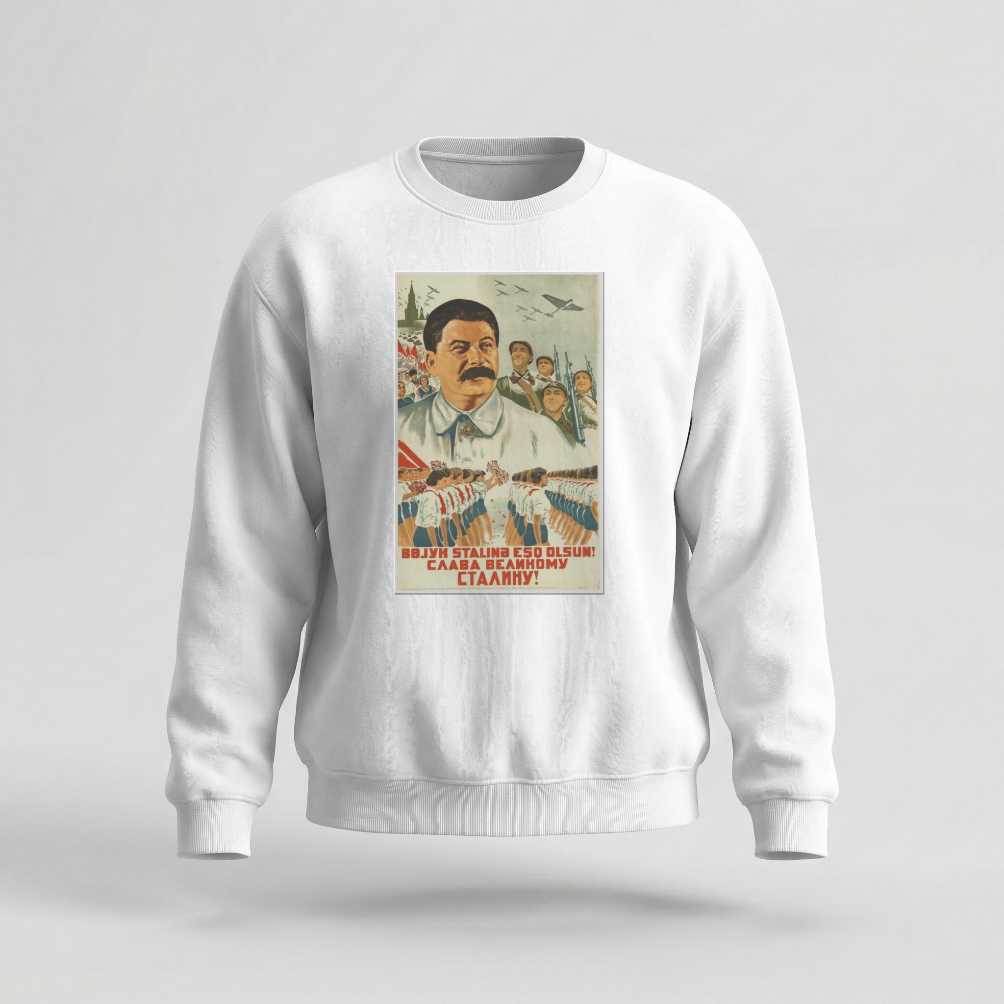 Moletom_careca_branco_que_isso_camarada_-_Gloria_ao_grande_Stalin | Glória ao grande Stalin