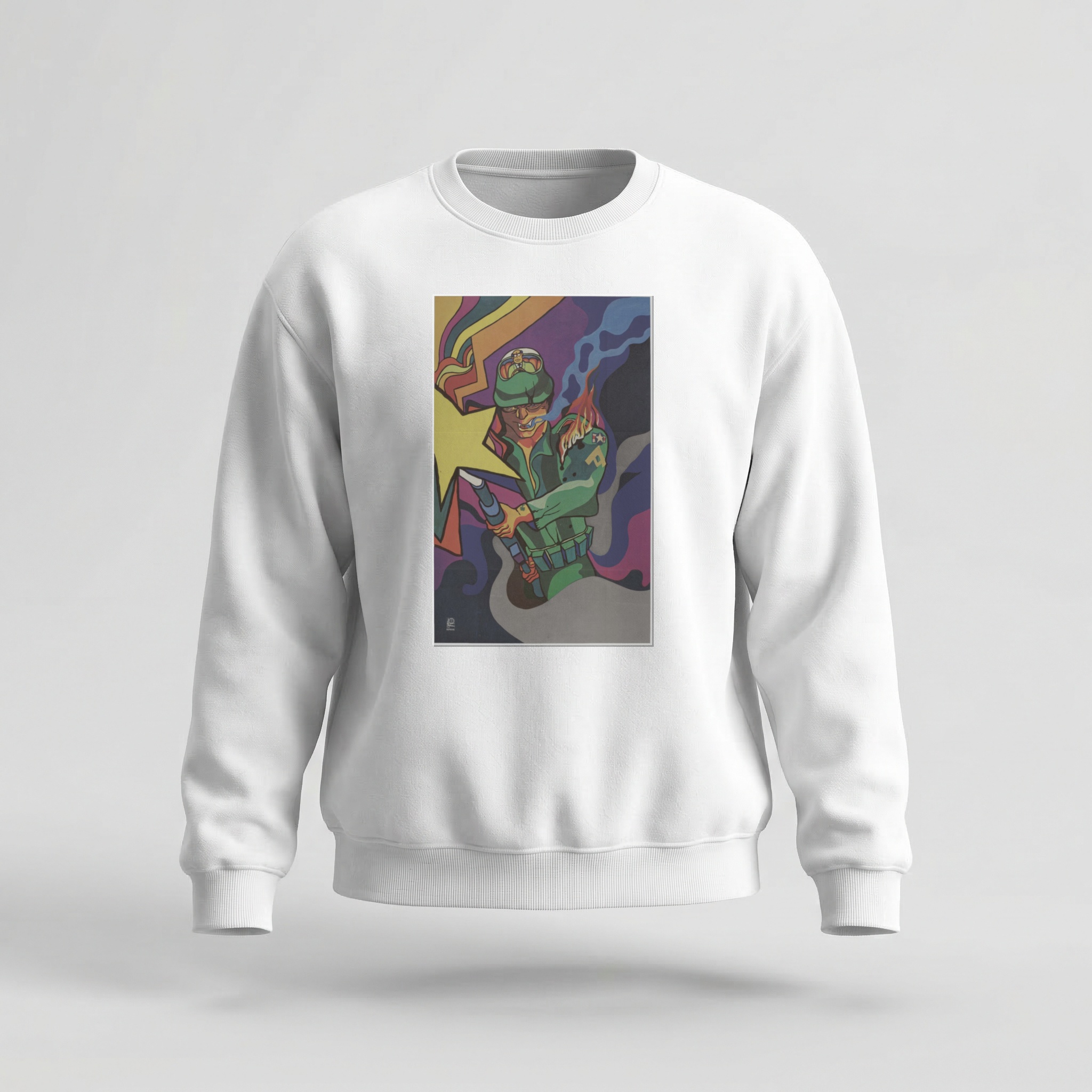 Moletom_careca_branco_que_isso_camarada_-_Guerrilheiro_com_coquetel_Molotov | Guerrilheiro com coquetel Molotov