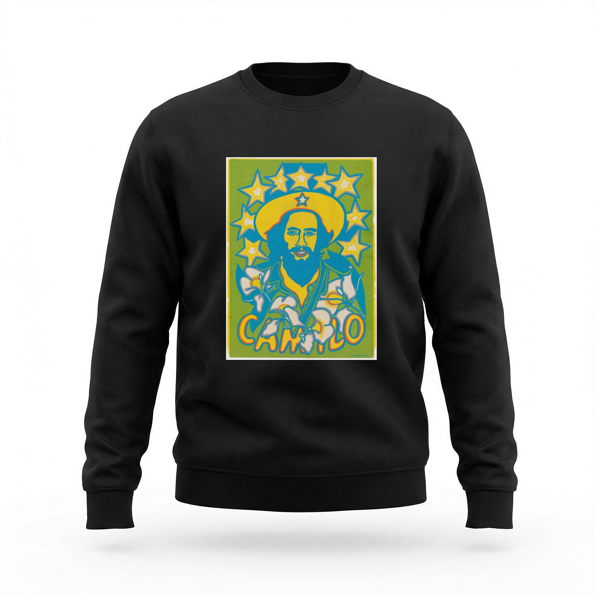Moletom_careca_preto_que_isso_camarada_-_Camilo_Cienfuegos_pop_art | Camilo Cienfuegos pop art