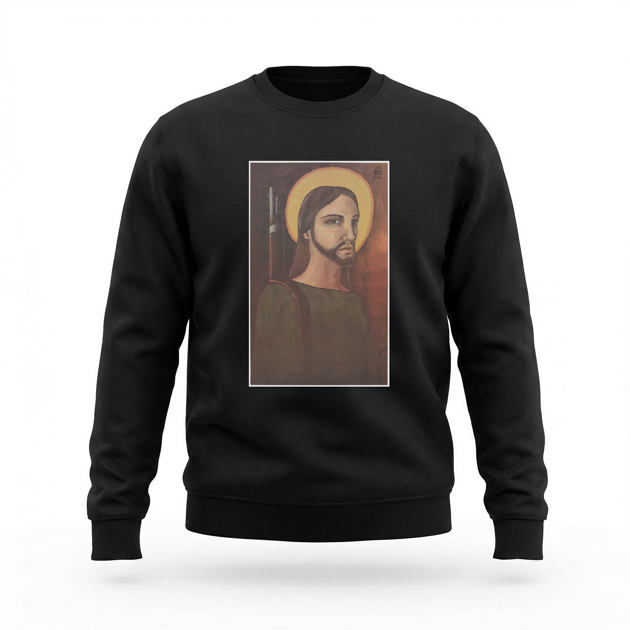 Moletom_careca_preto_que_isso_camarada_-_Cristo_revolucionario | Cristo revolucionário