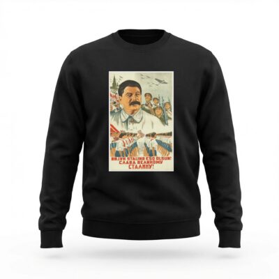Moletom_careca_preto_que_isso_camarada_-_Gloria_ao_grande_Stalin | Glória ao grande Stalin