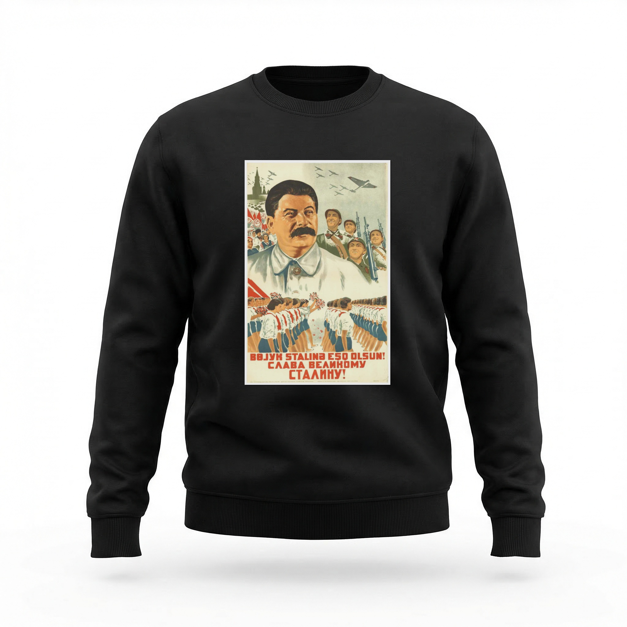 Moletom_careca_preto_que_isso_camarada_-_Gloria_ao_grande_Stalin | Glória ao grande Stalin