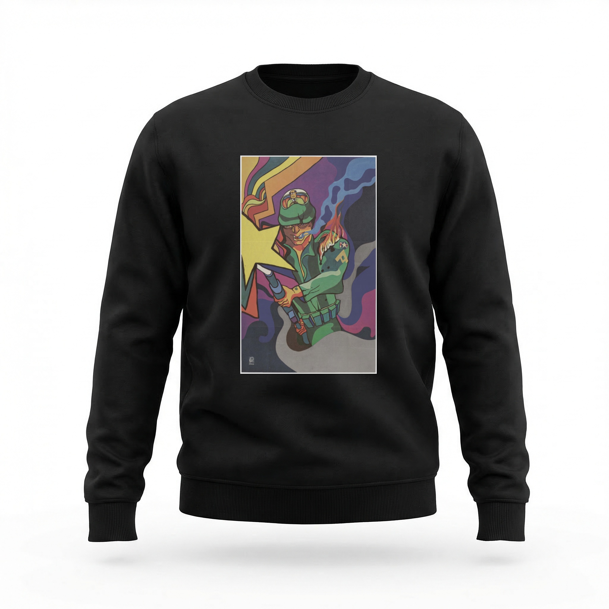 Moletom_careca_preto_que_isso_camarada_-_Guerrilheiro_com_coquetel_Molotov | Guerrilheiro com coquetel Molotov