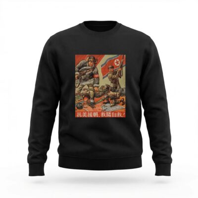 Moletom_careca_preto_que_isso_camarada_-_Resistir_a_America_apoiar_a_Coreia | Resistir à América, apoiar a Coreia