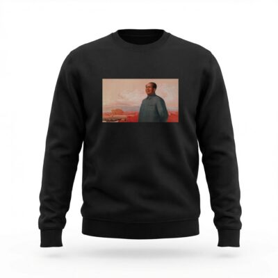 Moletom_careca_preto_que_isso_camarada_-_Siga_de_perto_o_grande_lider_Mao_e_avance_com_coragem | Siga de perto o grande líder Mao e avance com coragem