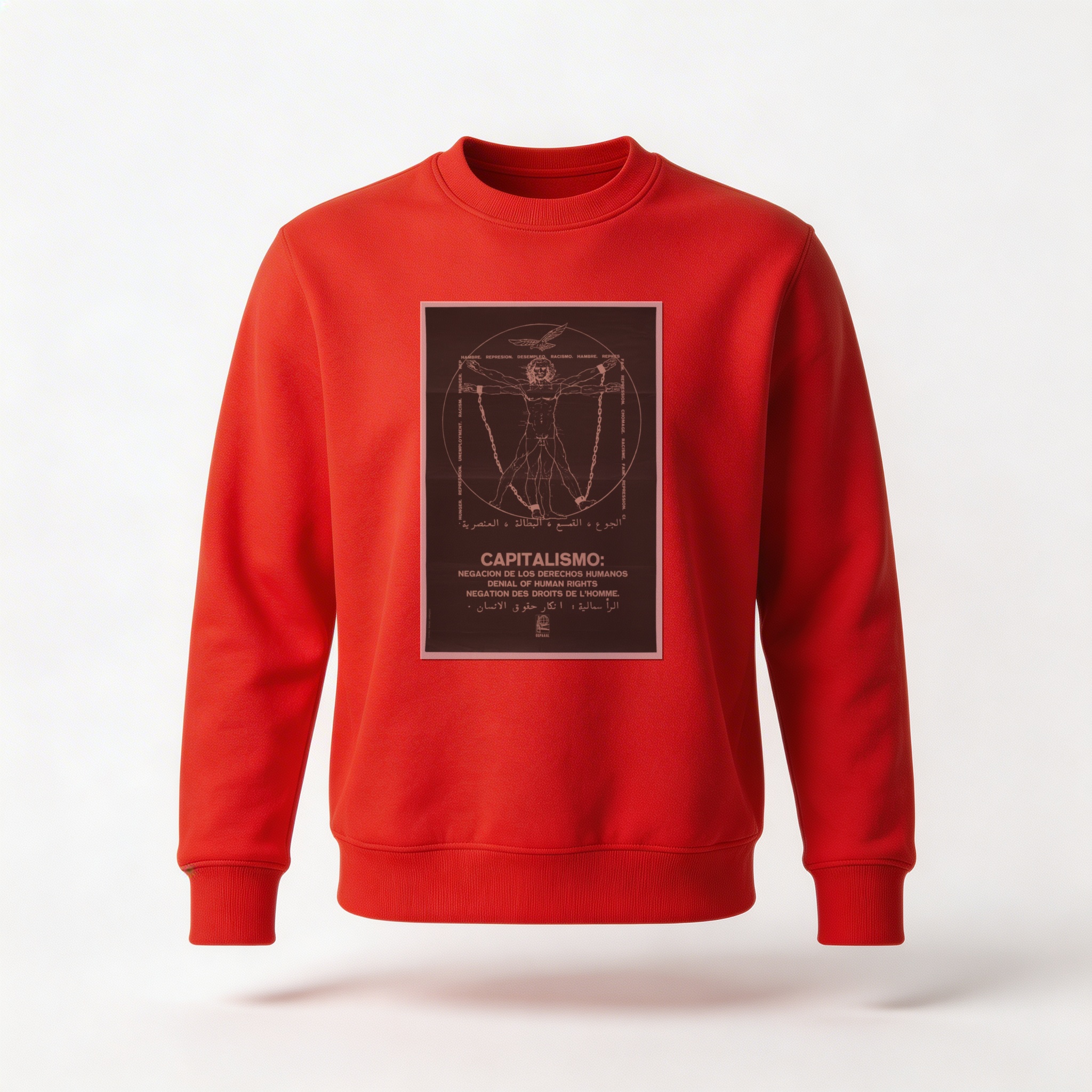 Moletom_careca_vermelho_que_isso_camarada_-_Capitalismo_negacao_dos_direitos_humanos | Capitalismo: negação dos direitos humanos