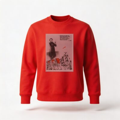 Moletom_careca_vermelho_que_isso_camarada_-_Citacao_de_Pochkin_-_camarada_acredita_-_fotomontagem_sovietica | Citação de Púchkin - camarada, acredita - fotomontagem soviética