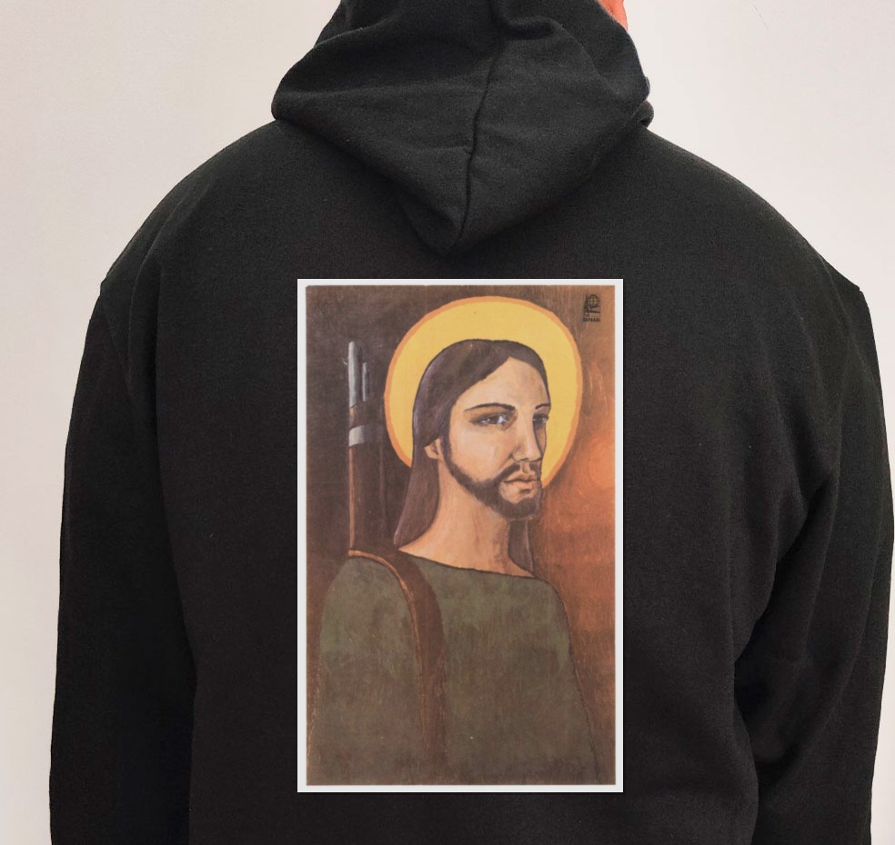 Moletom_preto_que_isso_camarada_-_Cristo_guerrilheiro_-_Alfredo_Rostgaard_1969 | Cristo guerrilheiro - Alfredo Rostgaard 1969