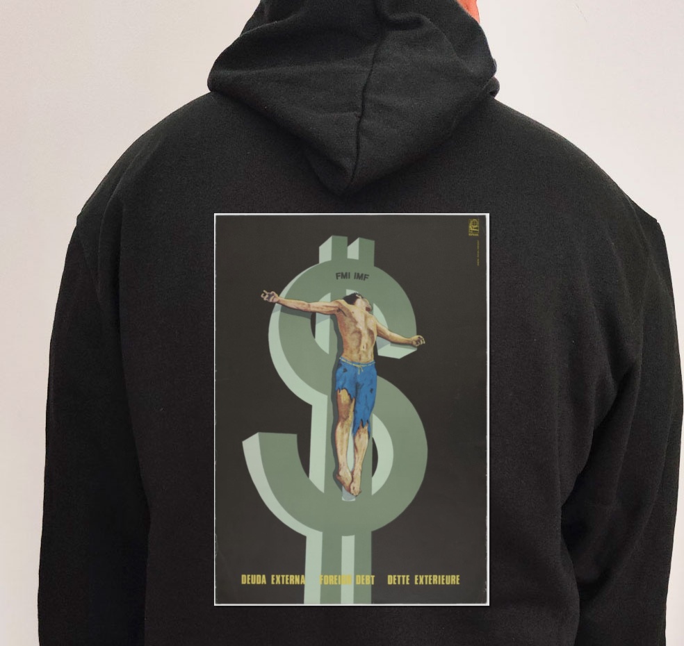 Moletom_preto_que_isso_camarada_-_Divida_externa_crucifica_o_Terceiro_Mundo | Dívida externa crucifica o Terceiro Mundo