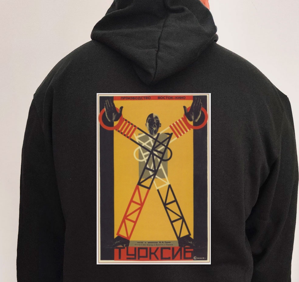 Moletom_preto_que_isso_camarada_-_Turksib_-_cartaz_construtivista_de_cinema_1929 | Turksib - cartaz construtivista de cinema 1929