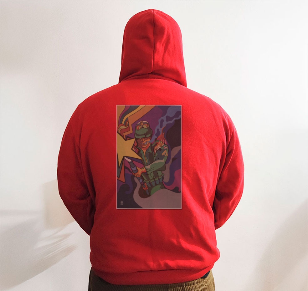 Moletom_vermelho_que_isso_camarada_-_Guerrilheiro_com_coquetel_Molotov | Guerrilheiro com coquetel Molotov