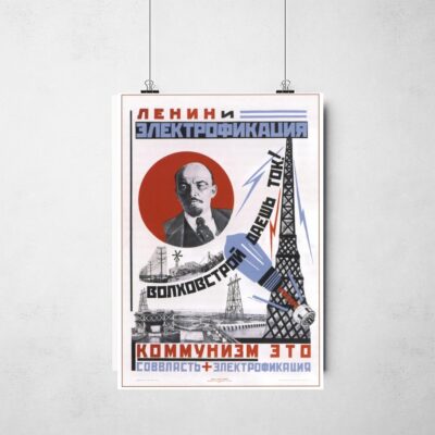 Poster_que_isso_camarada_-_Lenin_e_a_eletrificacao_1924 | Lênin e a eletrificação 1924