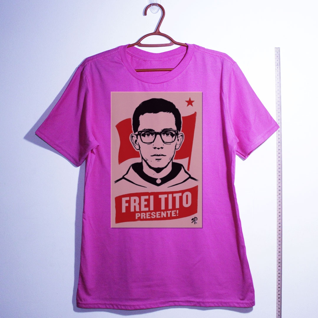 Camiseta_algodao_rosa_que_isso_camarada_-_Frei_Tito | Frei Tito