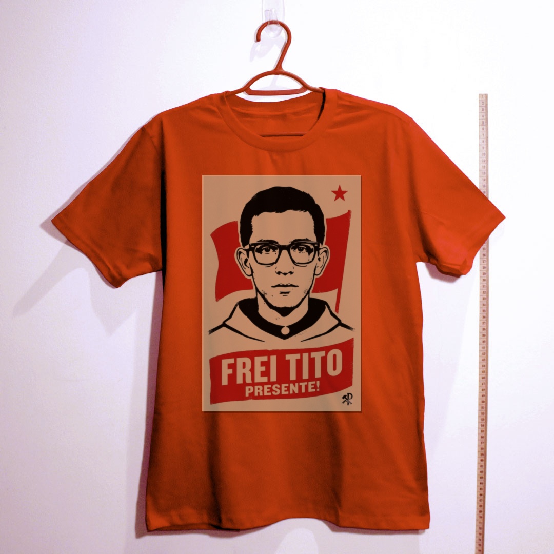 Camiseta_algodao_vermelho_que_isso_camarada_-_Frei_Tito | Frei Tito