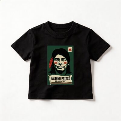 Camiseta_infantil_preto_que_isso_camarada_-_Galdino_Pataxo | Galdino Pataxo