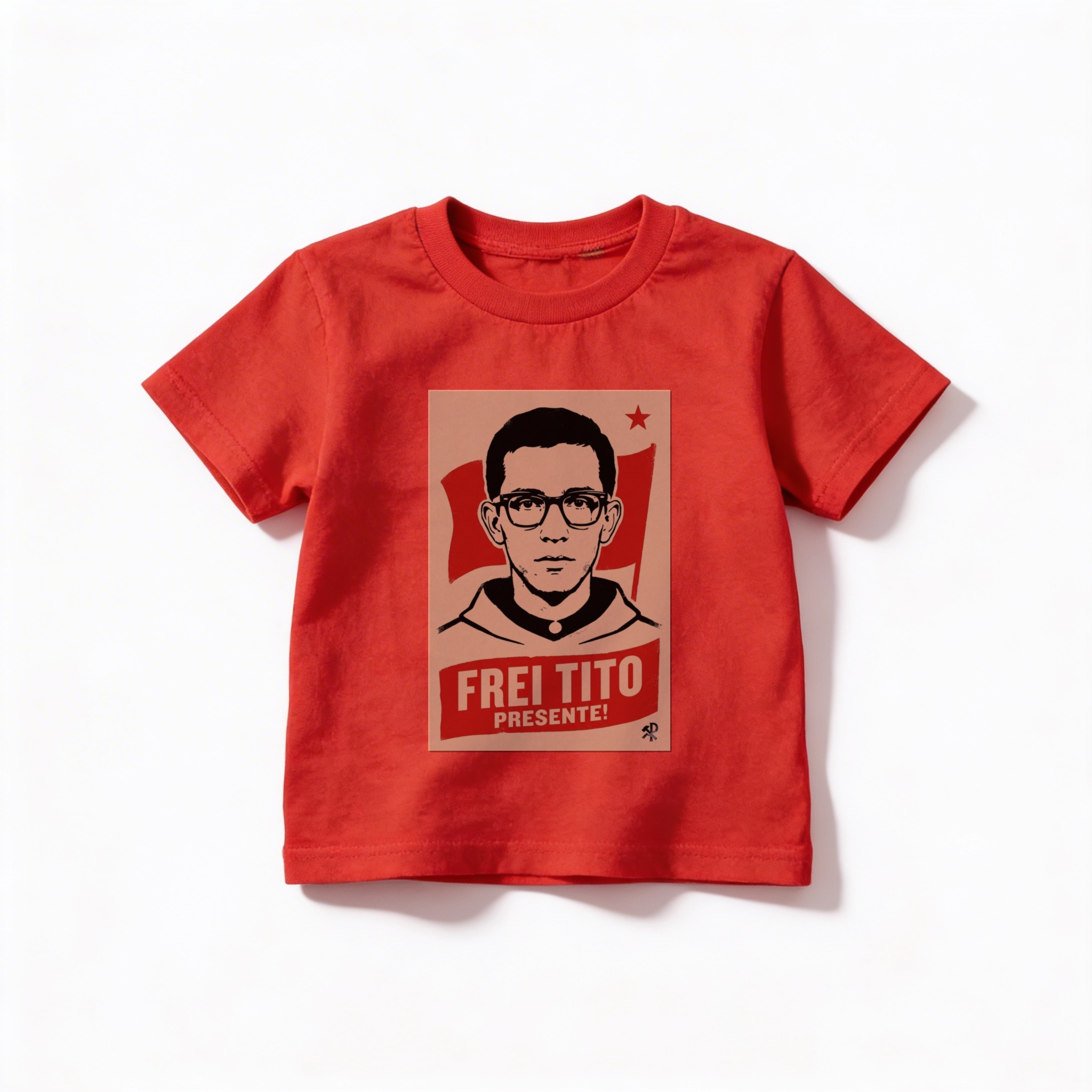 Camiseta_infantil_vermelho_que_isso_camarada_-_Frei_Tito | Frei Tito