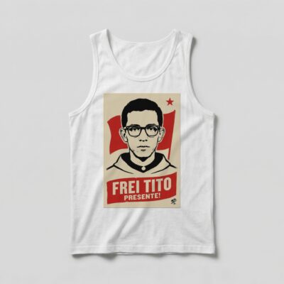 Camiseta_regata_branco_que_isso_camarada_-_Frei_Tito | Frei Tito