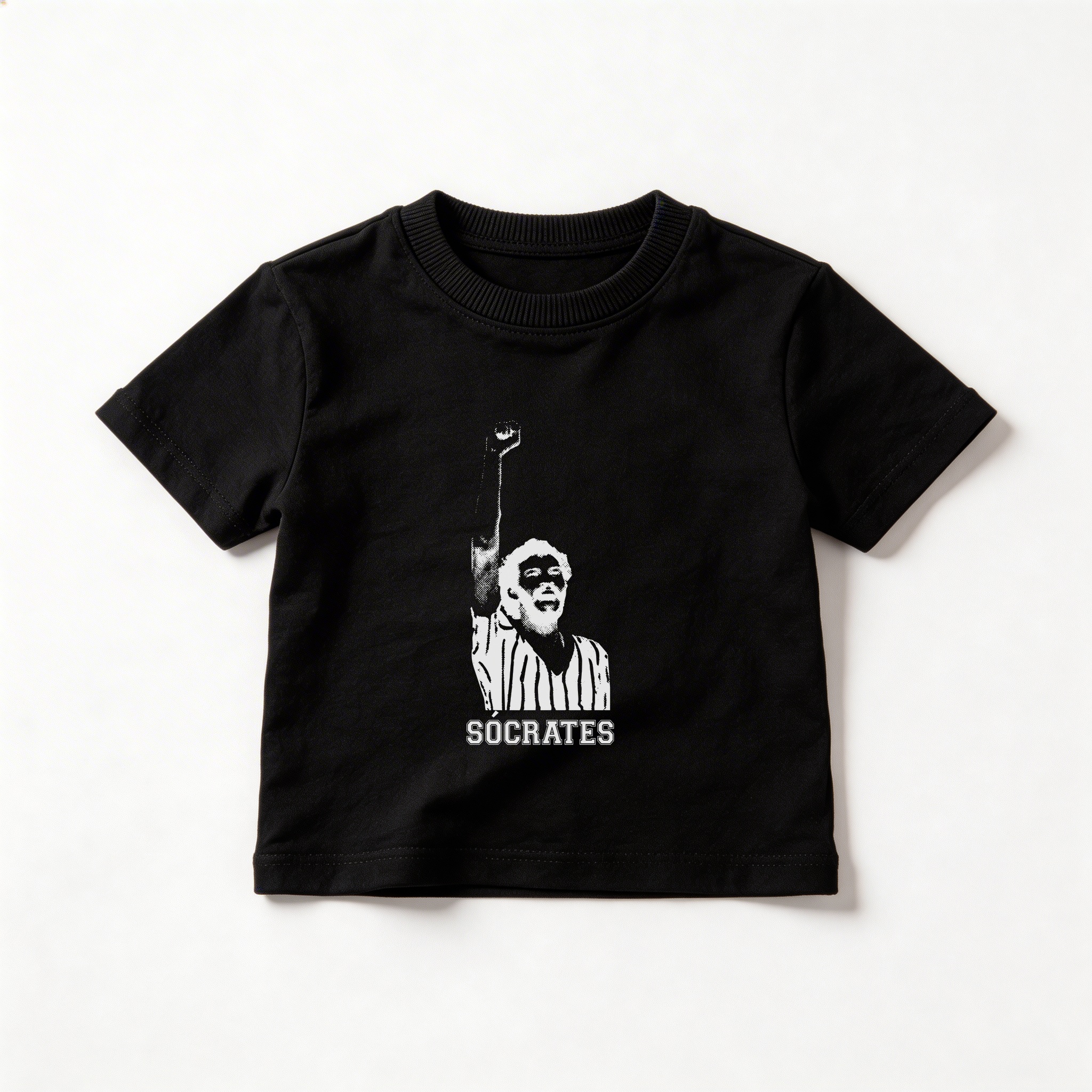 Camiseta_infantil_preto_que_isso_camarada_-_Socrates_fundo_trans | Socrates fundo trans