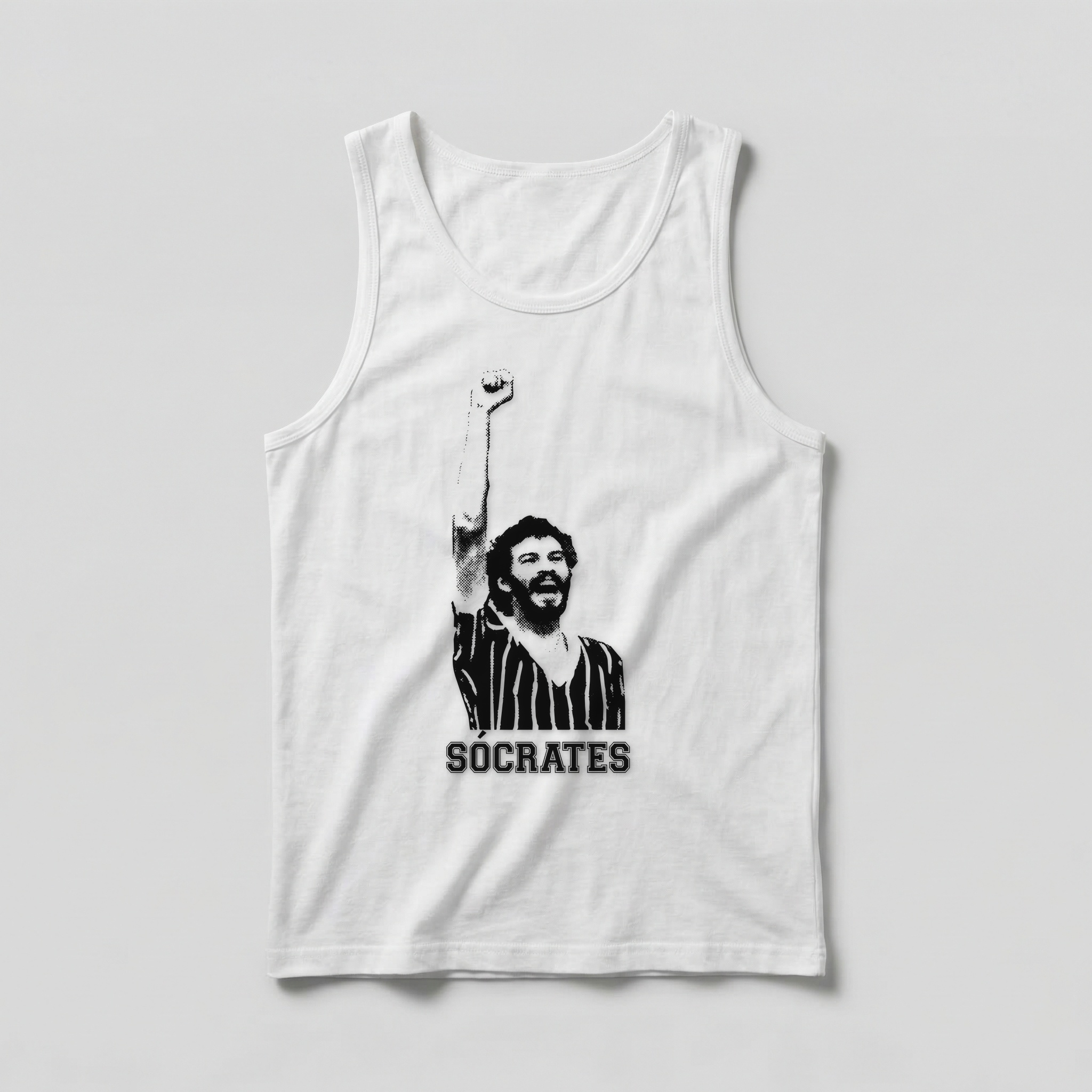 Camiseta_regata_branco_que_isso_camarada_-_Socrates_fundo_trans | Socrates fundo trans