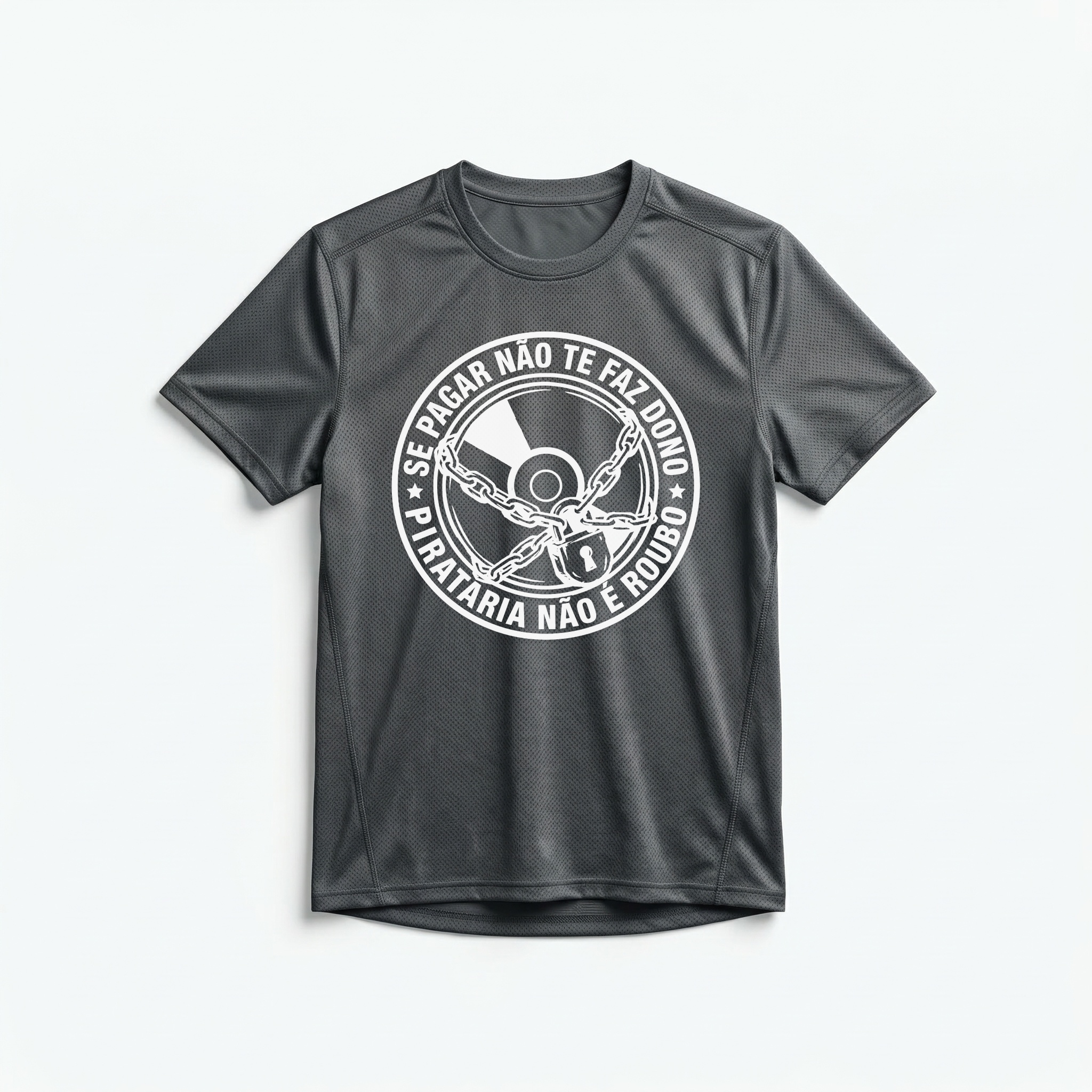 Camiseta_dry_fit_chumbo_que_isso_camarada_-_Se_pagar_nao_te_faz_dono_pirataria_nao_e_roubo | camiseta_dry_fit