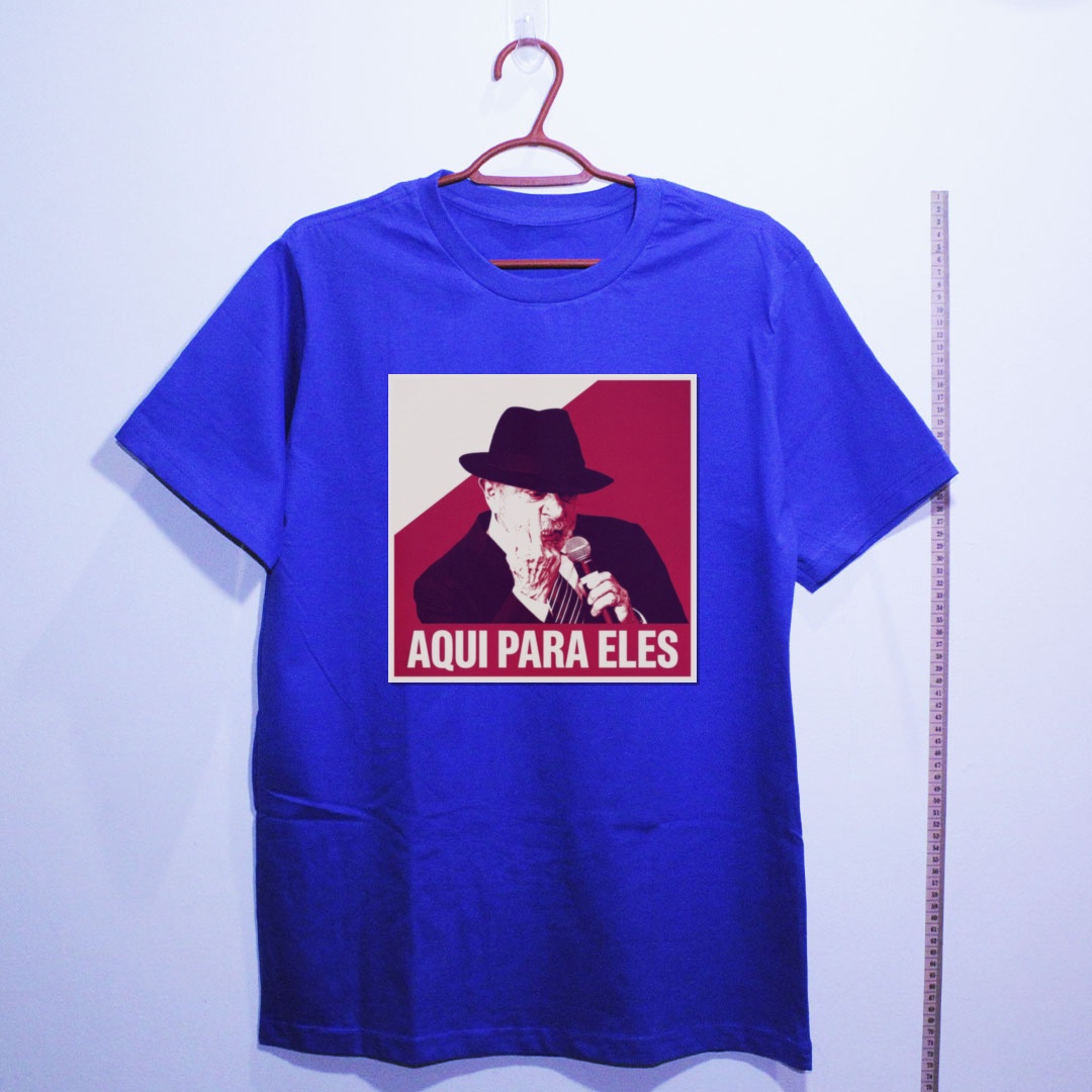 Camiseta_algodao_azul_que_isso_camarada_-_Lula_-_Aqui_para_eles | Lula - Aqui para eles