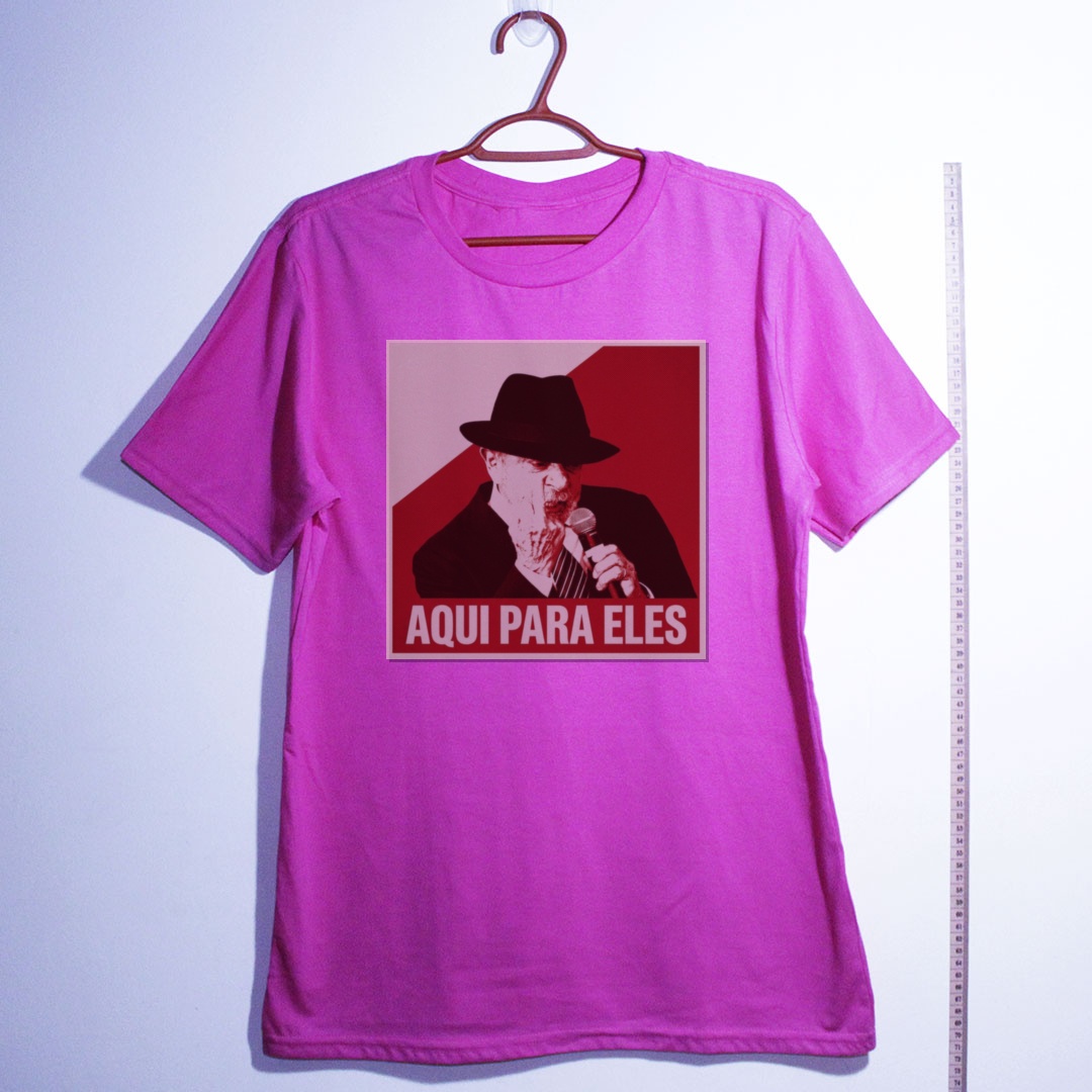 Camiseta_algodao_rosa_que_isso_camarada_-_Lula_-_Aqui_para_eles | Lula - Aqui para eles