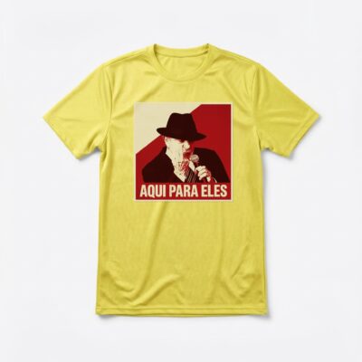 Camiseta_dry_fit_amarelo_que_isso_camarada_-_Lula_-_Aqui_para_eles | Lula - Aqui para eles