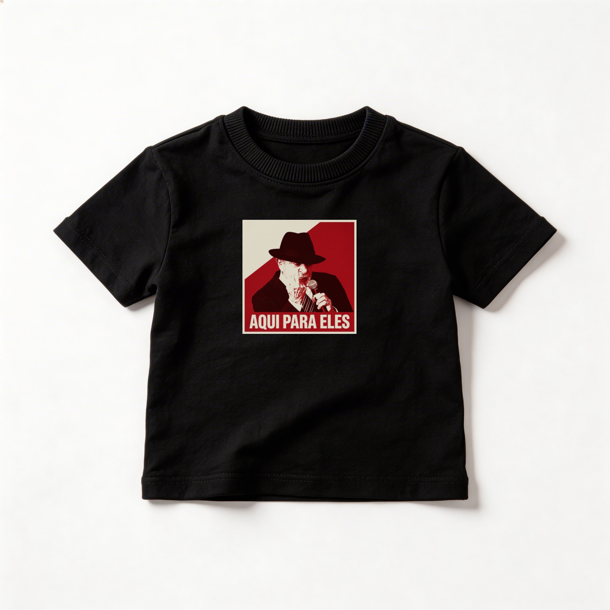 Camiseta_infantil_preto_que_isso_camarada_-_Lula_-_Aqui_para_eles | Lula - Aqui para eles