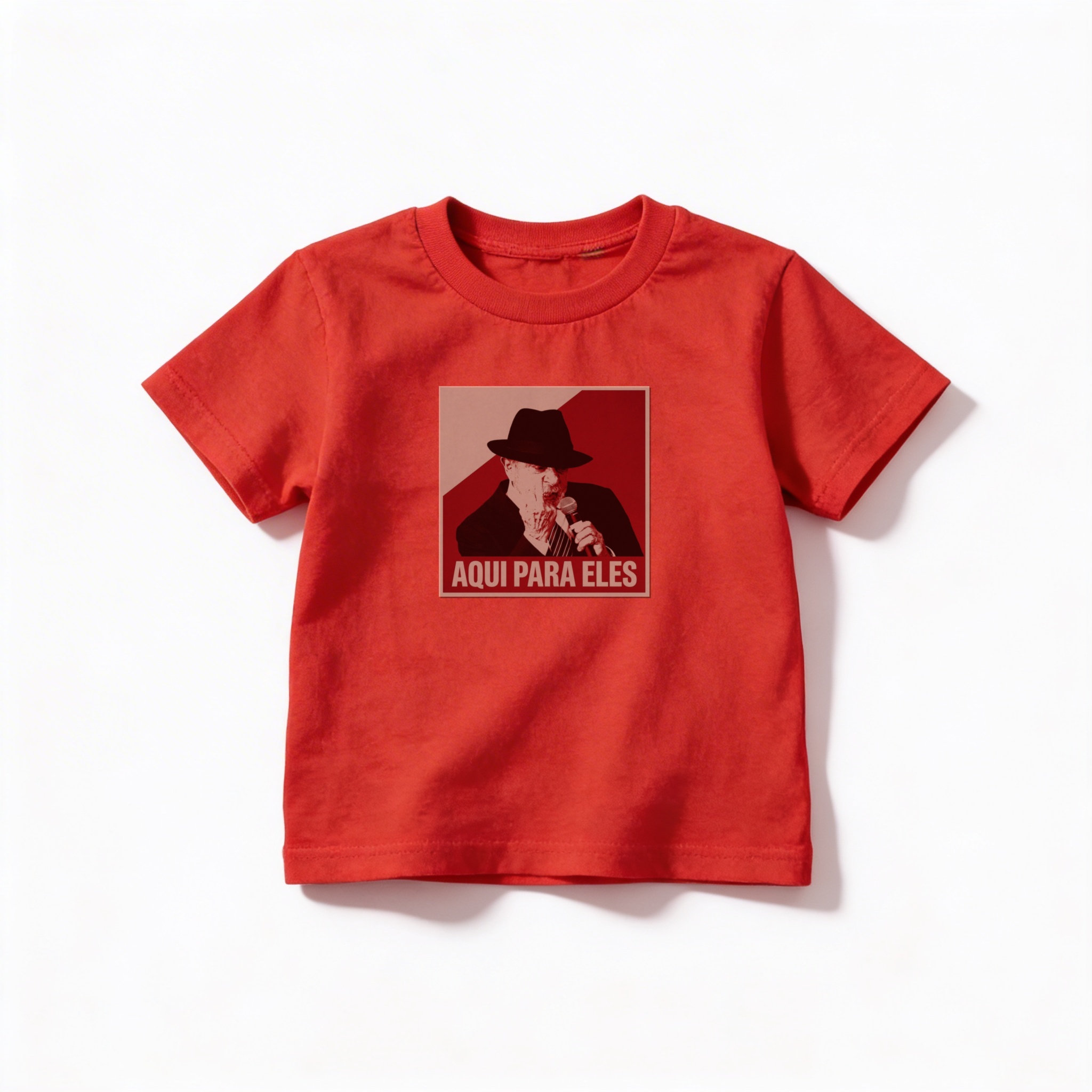 Camiseta_infantil_vermelho_que_isso_camarada_-_Lula_-_Aqui_para_eles | Lula - Aqui para eles
